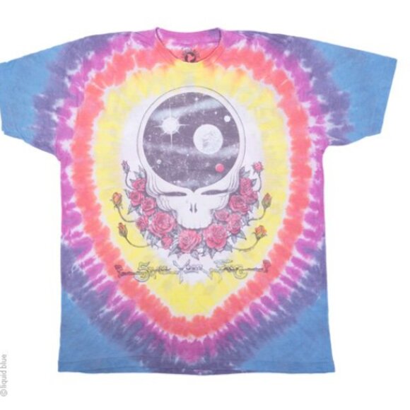 Grateful Dead Space Your Face Signed 2000 Vintage T Shirt - Faded Large  Box Lb2 - Picture 3 of 9